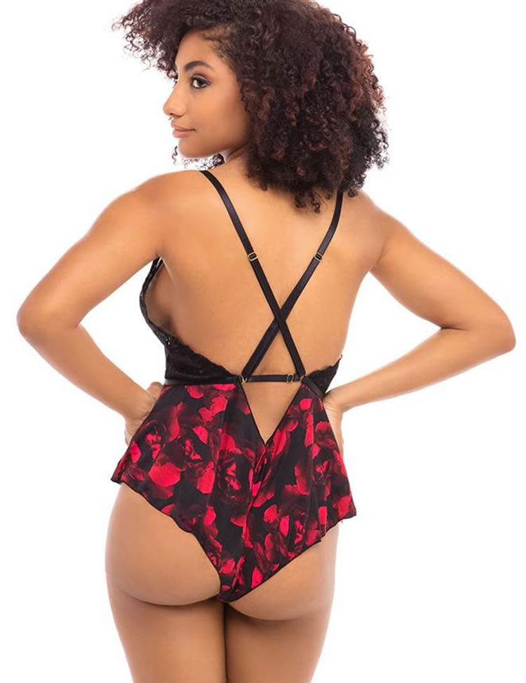 Bed Of Roses Lingerie Romper