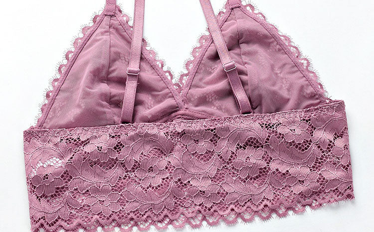 Sheer Lace Bralette Set