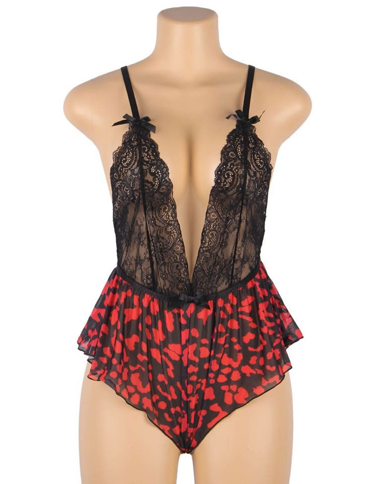Bed Of Roses Lingerie Romper