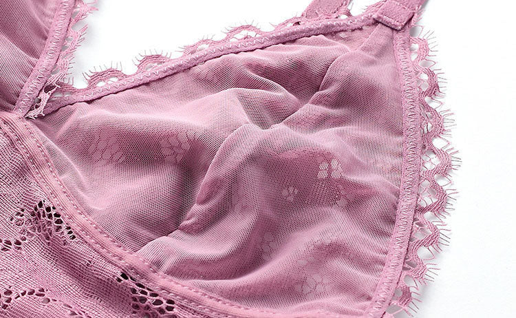 Sheer Lace Bralette Set