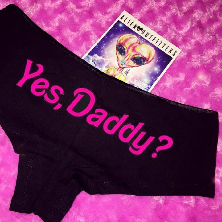 Yes Daddy Letter Printed Underwear Ladies briefs