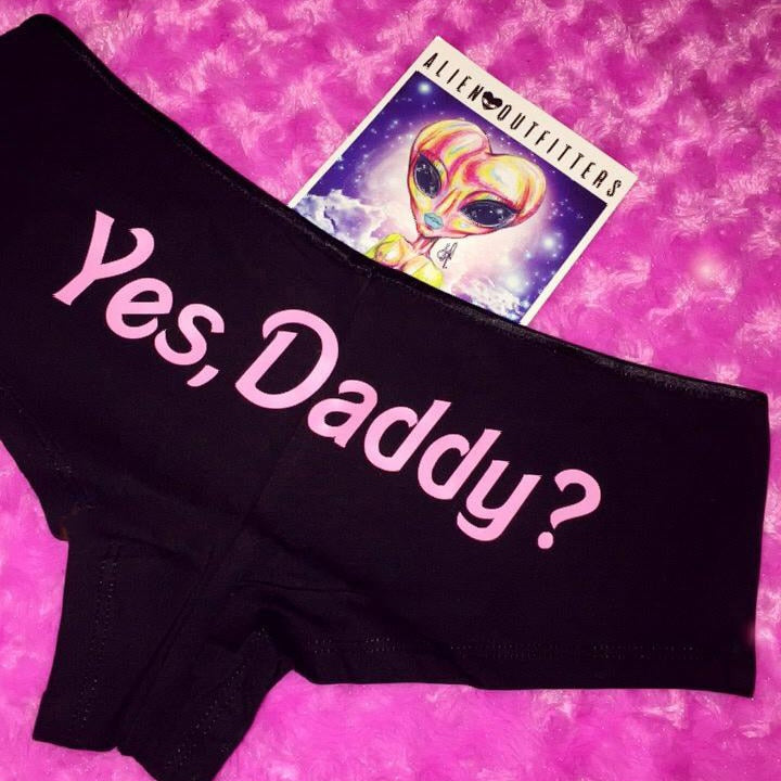 Yes Daddy Letter Printed Underwear Ladies briefs