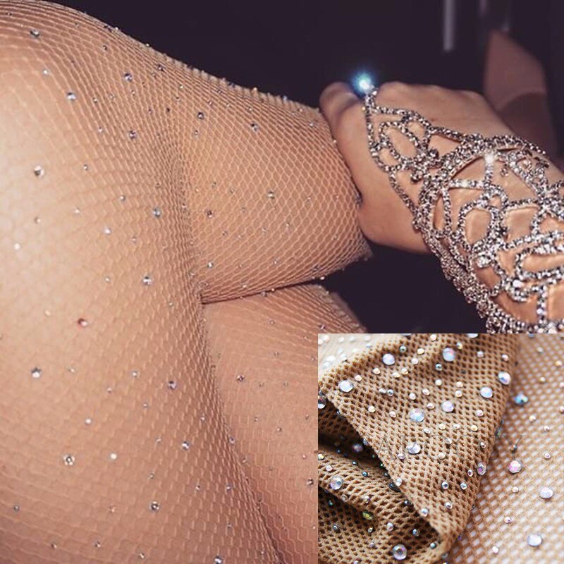 Glitter Rhinestone Pantyhose