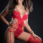 2pc Embroidered Fire So Hot Teddy