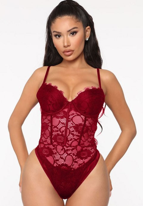 Lay Me Down Lace Teddy