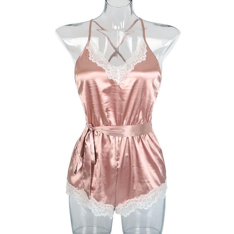 Satin & Lace Romper