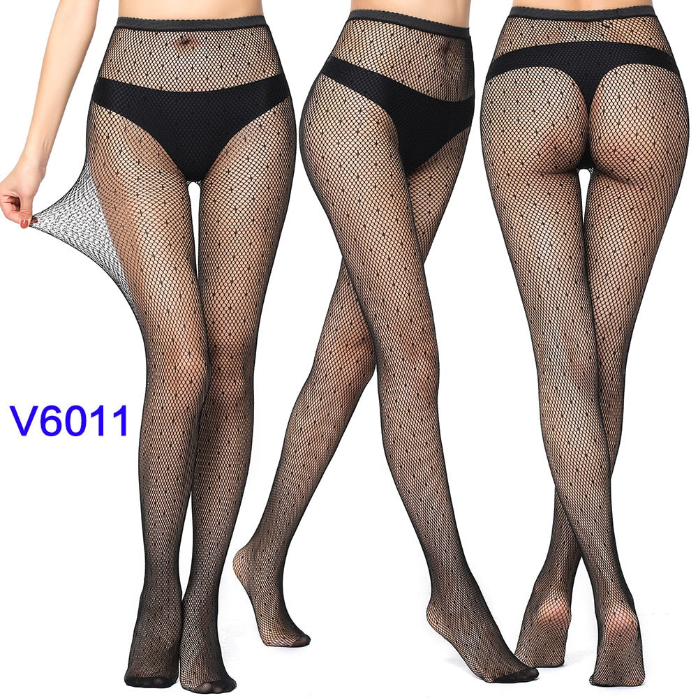 Sexy Hollow Solid Fishnet Tights