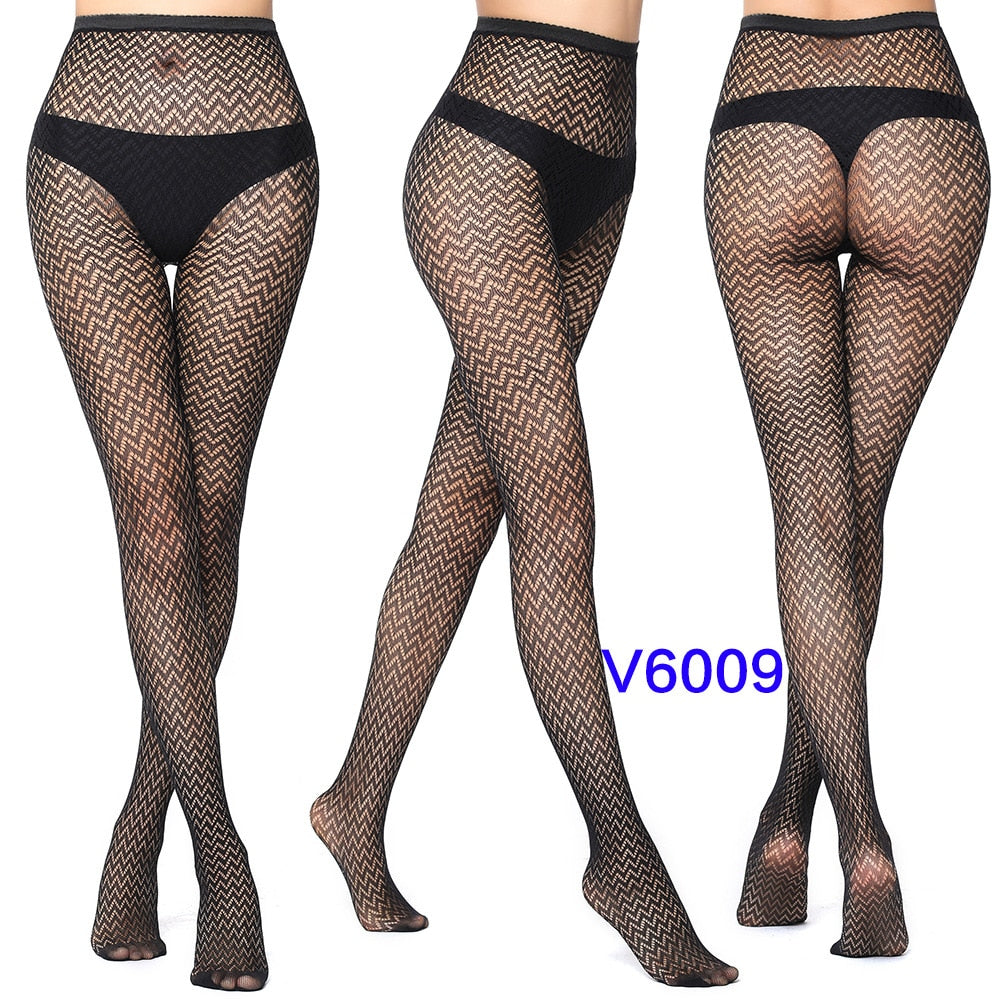 Sexy Hollow Solid Fishnet Tights