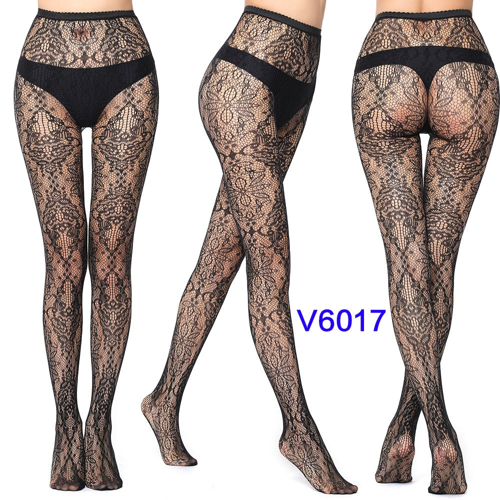 Sexy Hollow Solid Fishnet Tights