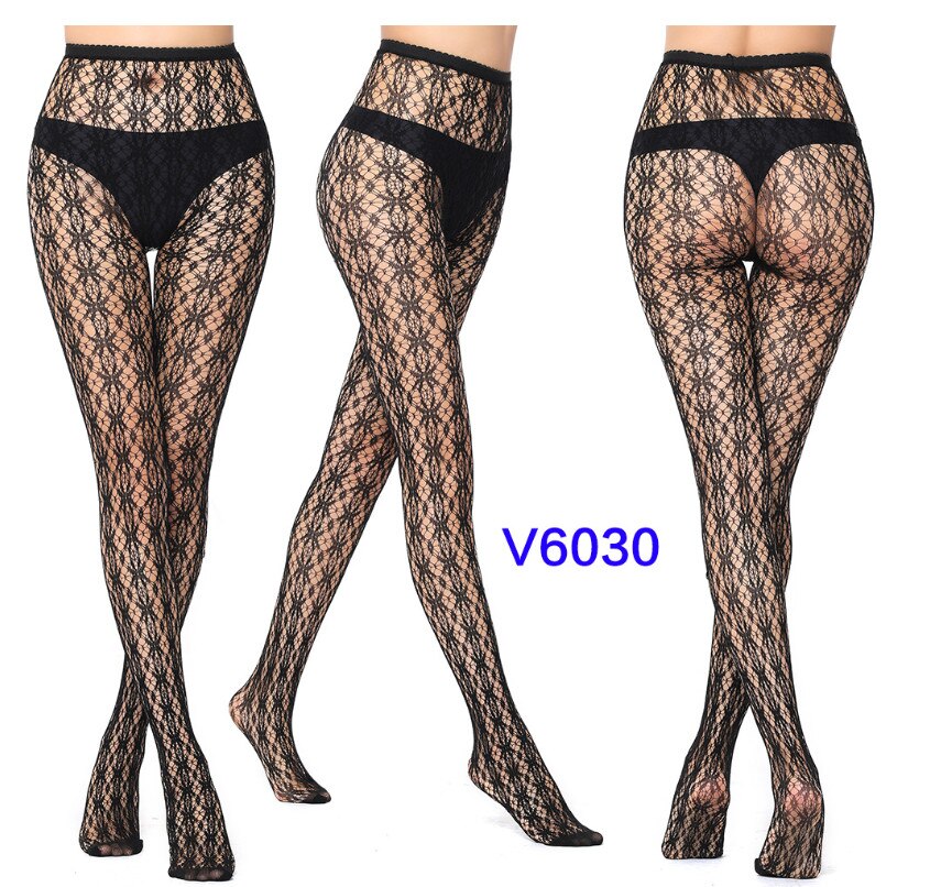 Sexy Hollow Solid Fishnet Tights