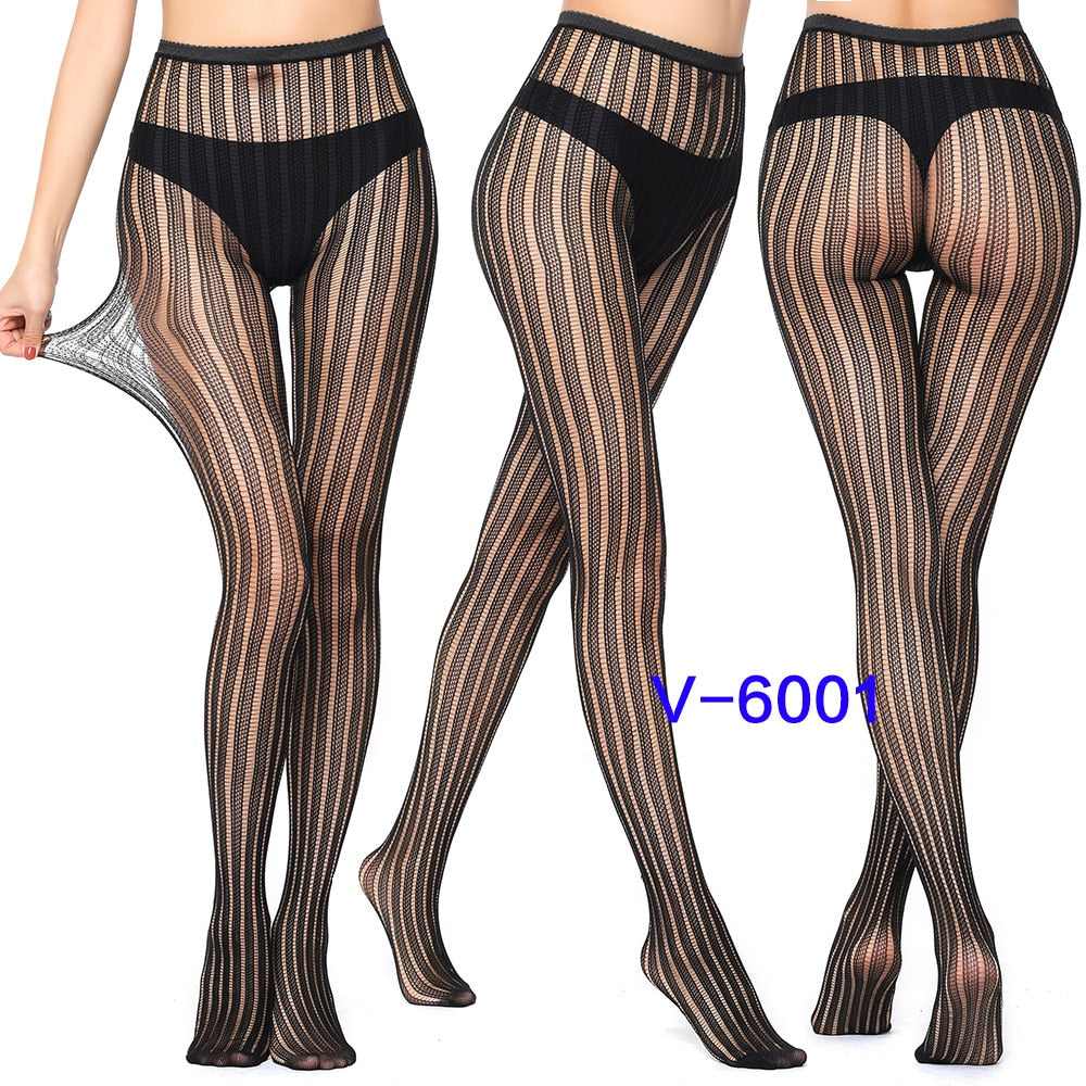 Sexy Hollow Solid Fishnet Tights