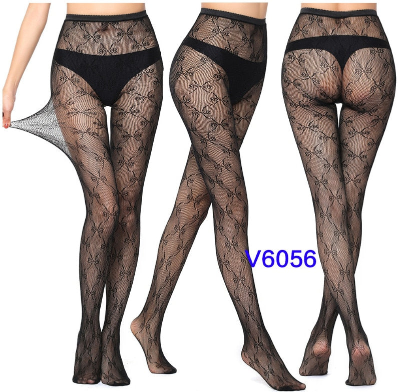 Sexy Hollow Solid Fishnet Tights