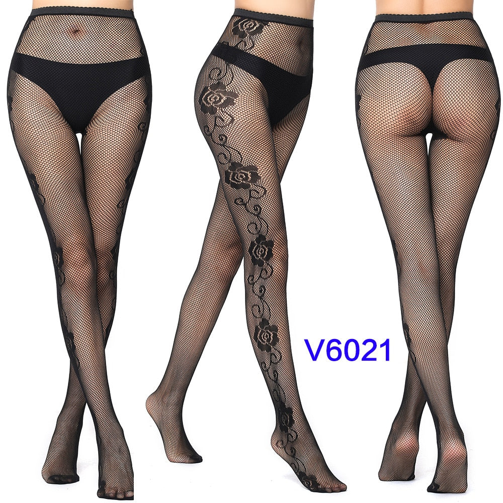 Sexy Hollow Solid Fishnet Tights