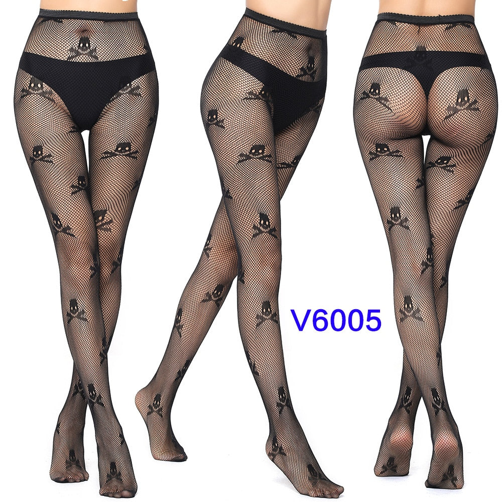 Sexy Hollow Solid Fishnet Tights