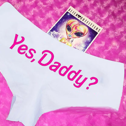 Yes Daddy Letter Printed Underwear Ladies briefs