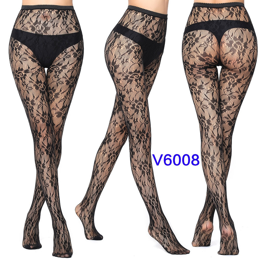 Sexy Hollow Solid Fishnet Tights