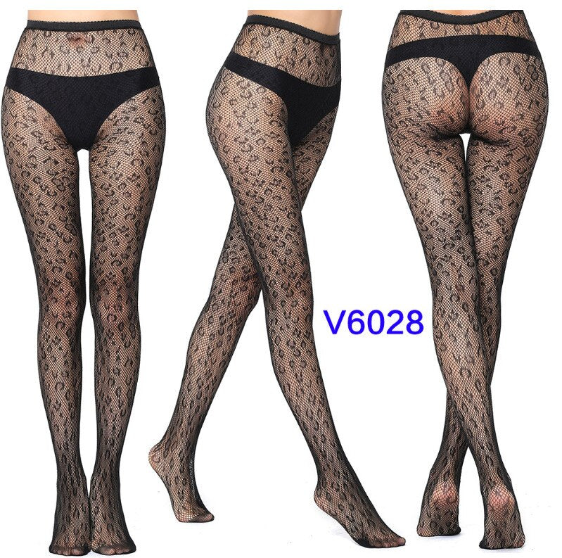 Sexy Hollow Solid Fishnet Tights