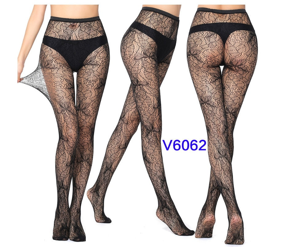 Sexy Hollow Solid Fishnet Tights